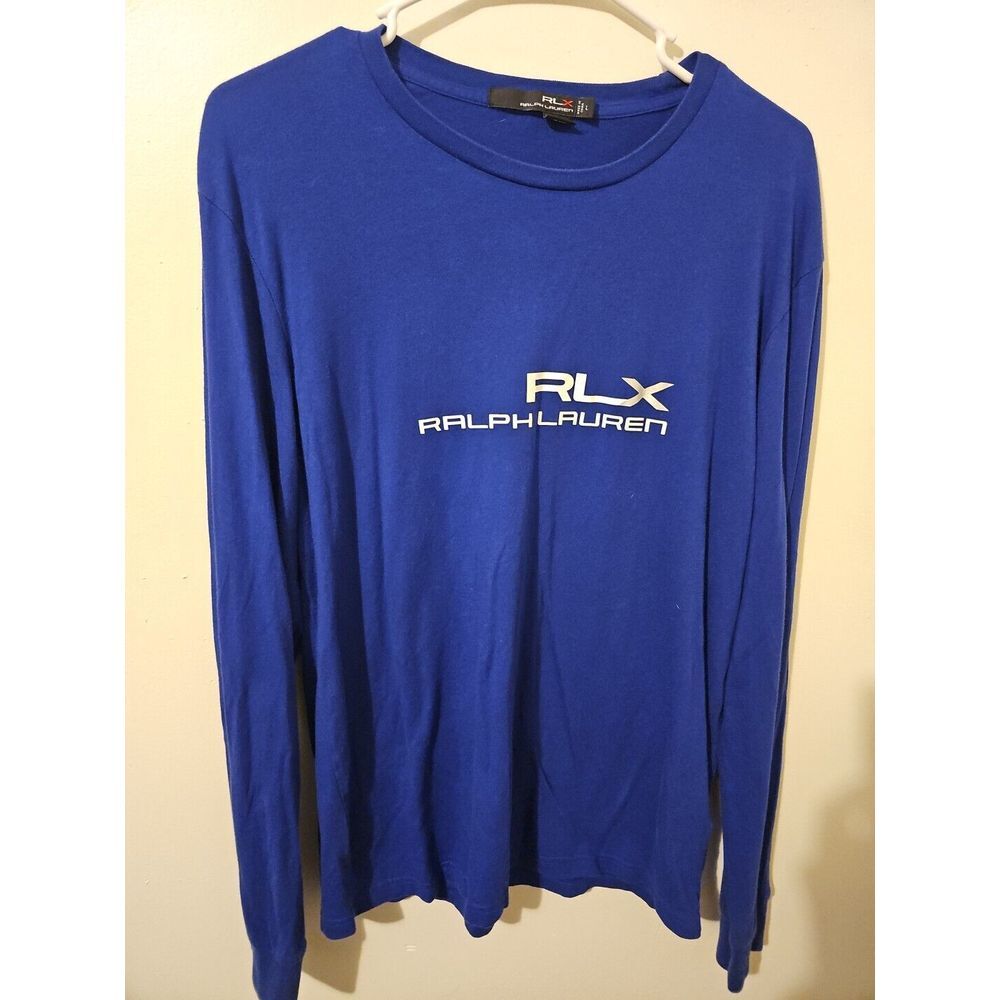 RLX Ralph Lauren Men's L  Performance Stretch L/S Crew Neck T-SHIRT 21x27.5